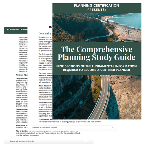 AICP Comprehensive Planning Study Guide