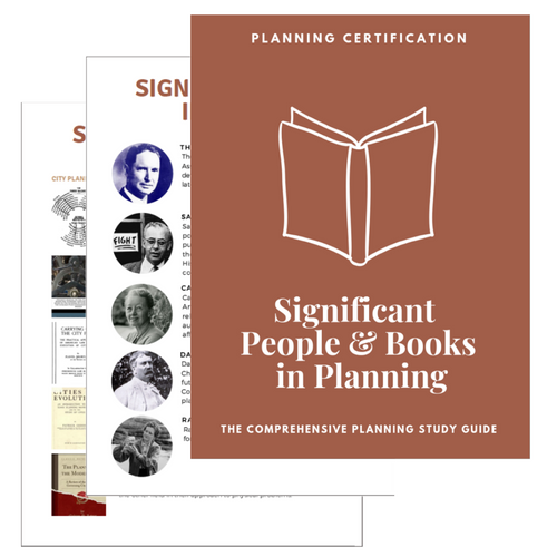 AICP Significant People & Books in Planning Study Guide