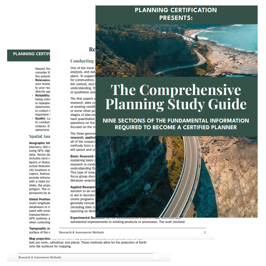 AICP Comprehensive Planning Study Guide