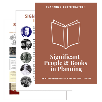 AICP Significant People & Books in Planning Study Guide