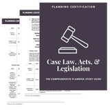 AICP Case Law, Acts & Legislation Study Guide