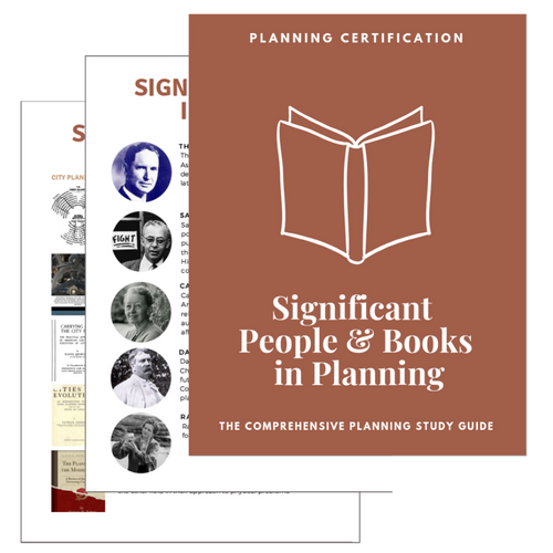 Significant People and Books in Planning AICP Study Guide