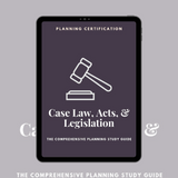AICP Case Law, Acts & Legislation Study Guide